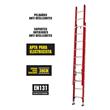 ESCALERA EXTENSIBLE 10+10 DE FIBRA DE VIDRIO PROFESIONAL
