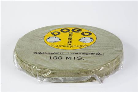 CINTA PERSIANA ALGODON REF. VERDE DOGO - 100 MT