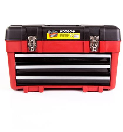 CAJA PLÁSTICA C/3 GAVETEROS MET 585X266X340 -23" 3065