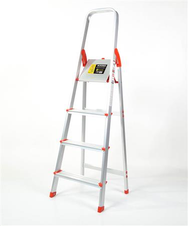 ESCALERA DE ALUMINIO REFORZADO FAMILIAR 4 ESCALONES