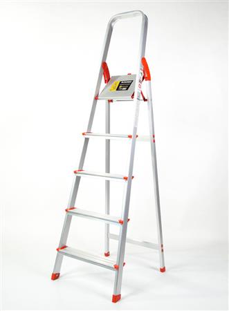 ESCALERA DE ALUMINIO REFORZADO FAMILIAR 5 ESCALONES