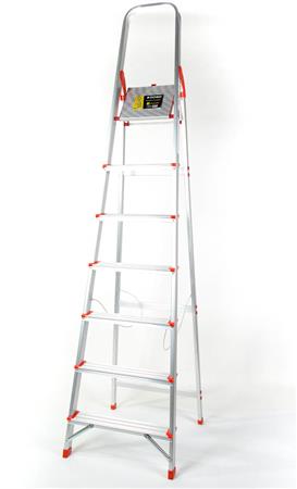 ESCALERA DE ALUMINIO REFORZADO FAMILIAR 7 ESCALONES