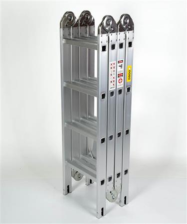 ESCALERA DE ALUMINIO ARTICULADA 4X4 16 ESC. (MULTIPROPÓSITO)
