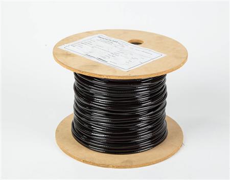 CABLE DE ACERO PLAST. 6X19 Ø4 A 6 NEGRO GYMR X 100 MTS