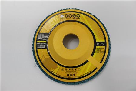 DISCO FLAP OXIDO DE ZIRCONIO Ø115 GR 80 R/PLÁSTICO