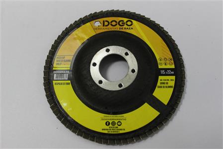 DISCO FLAP OXIDO DE ALUMINIO Ø115 GR 40 R/FIBRA